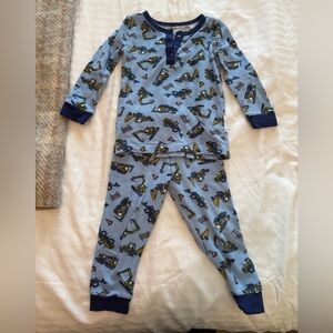 Children's Construction Theme Pajama Set - Blue